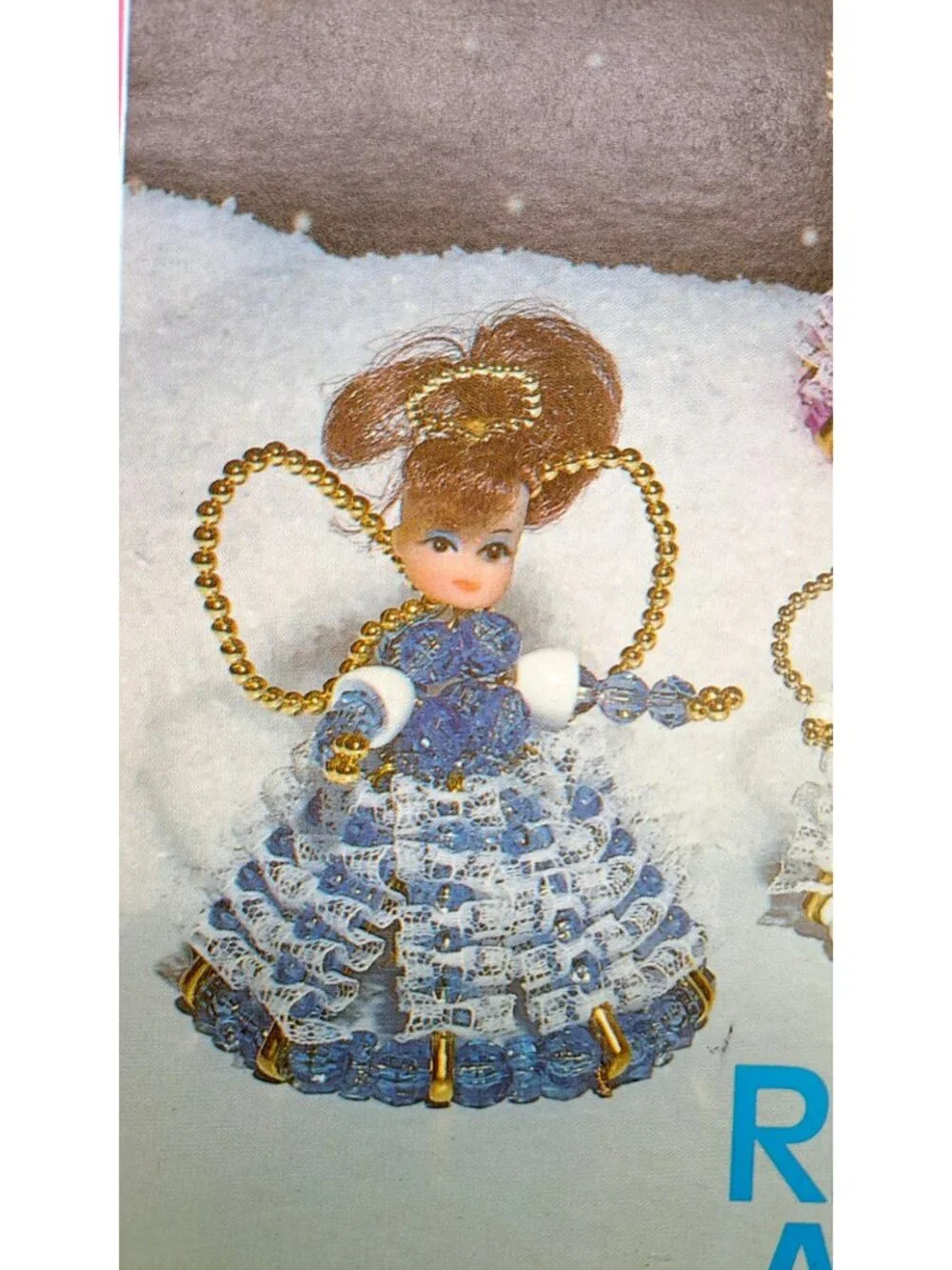Vintage Darice Ribbon Angels Craft Instruction Booklet 1985 Bead Lace Christmas